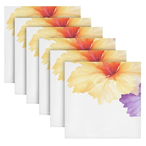 Servilletas de Tela Burbuja Flores Tropicales Set x6 20x20 in miniatura 2