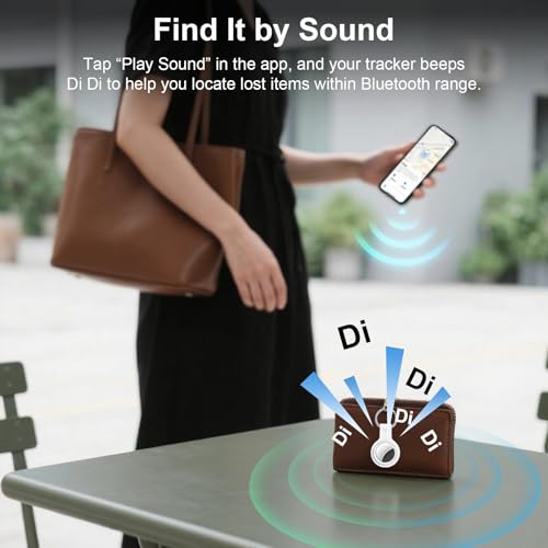 Image of 2-Pack Tracker Tags Compatible with Apple Find My (iOS Only), Bluetooth Tracker Tags, Smart Keys Finder and Item Locator with Waterproof Case for Wallet Luggage Backpack (Android Need Download App)