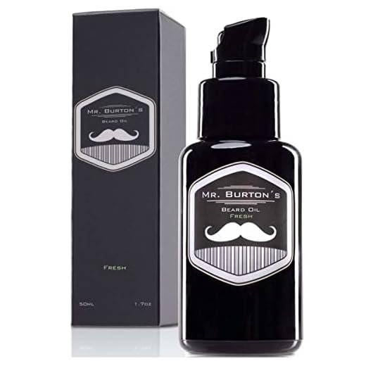 Bartpflege für Männer - Mr. Burton´s Beard Oil - FRESH - 50 ml Bartöl Männer für die Bartpflege -100% natürliche Inhaltsstoffe - Premium Qualität - Made in Germany