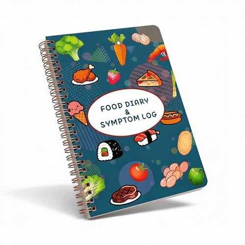 Kerixi Food Diary and Symptom Log For Tracking Three Meals A Day, Sleep,Bowel Movements,etc/Journal Symptoms Tracker Spiral Bound