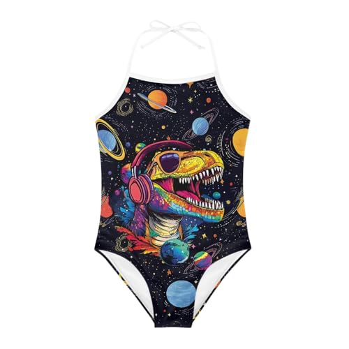 Cumagical Girls One Piece Swimwear Quick Dry Fabric UV Resistant UPF 50+ Sun Protection for Pool Beach Activities