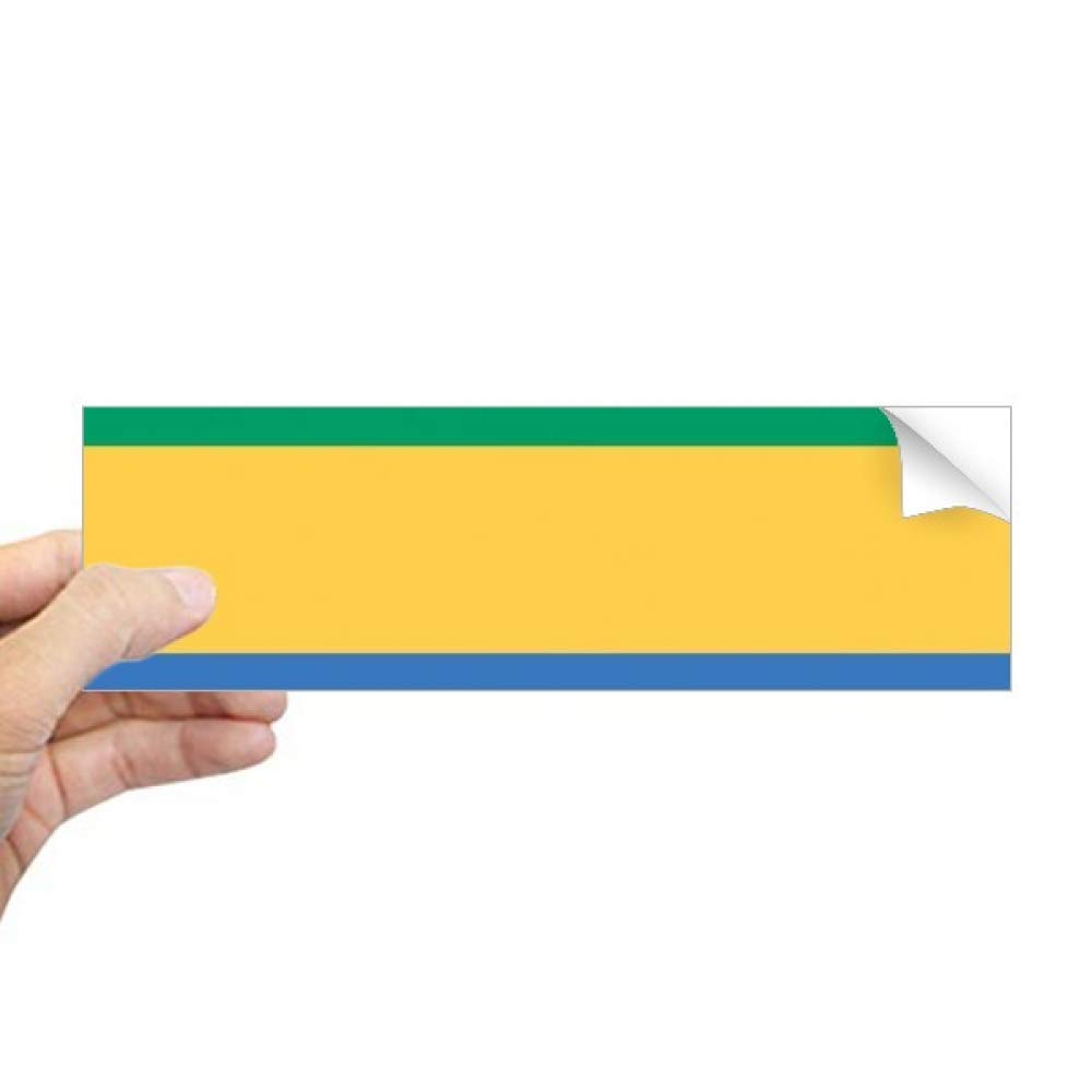 Sticker Gabon rectangulaire pour fenêtre aux couleurs vives