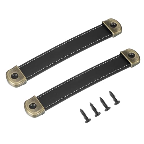 PATIKIL Poignées De Tiroir En Cuir 5.6