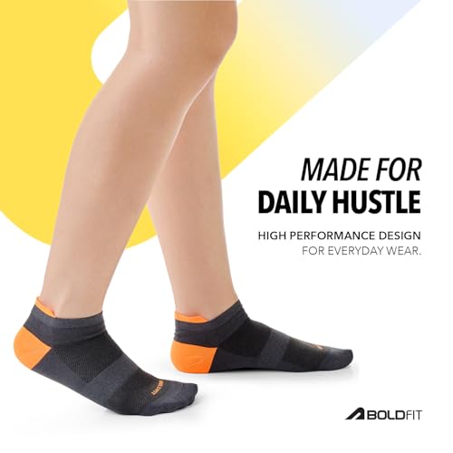 Image of Boldfit No Show Loafer & Ankle Socks for Men & Women Dry Fit Stretchable, Anti Odour & Moisture Absorbent Anti Slip Grip Sports & Gym Socks for Running, Walking & Everyday Wear, Multicolor, Pack of 3