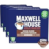 Maxwell House House Blend Coffee Certified Compostable K-Cup Coffee Pods, 30 Pods