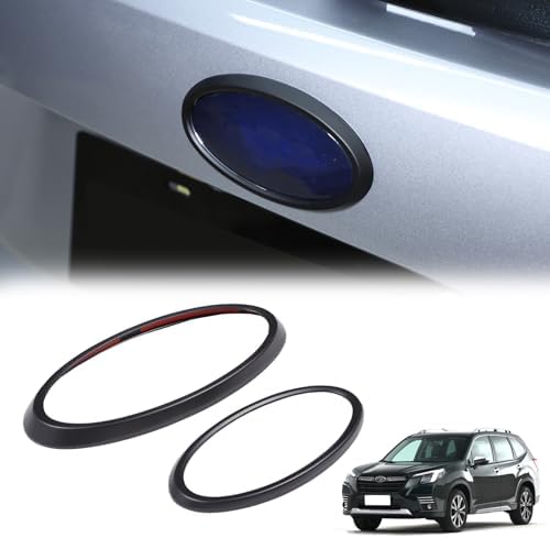 Matte Black Front&Rear Logo Emblem Badge Cover Trim Ring For Ford Maverick 2022 - Foto 3