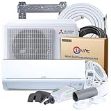 Mitsubishi 9000 BTU 18 SEER2 WR-Series Mini Split Heat Pump...
