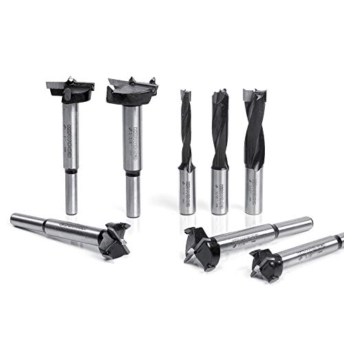 Forstner Bit Set, Wood Drilling, w/Carbide Tipped 8 Piece Set by KOWOOD