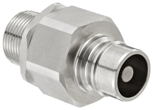 Snap-Tite SVHN12-12M Stainless Steel 316 H-Shape Quick-Disconnect Hose Coupling, Nipple, 3/4