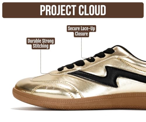 Image of Project Cloud Non-Slip Fashion Sneakers for Women, Lace-Up Shoes