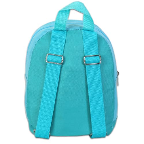 The Little Mermaid Mini Backpack Set - 10” Canvas Ariel Backpack with Front Pocket and Bottle | Little Mermaid Backpack Bundle3