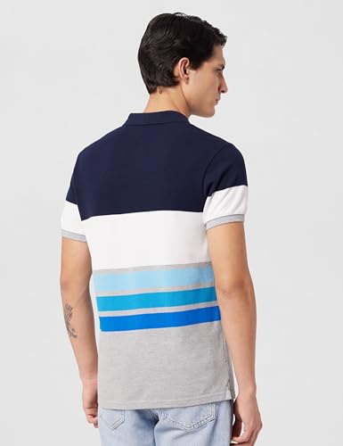 Image of United Colors of Benetton Men Cotton Solid Regular Fit Polo Shirt