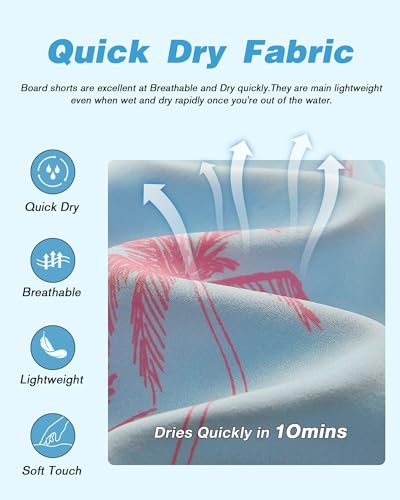 zeetoo Men's Swim Trunks 9" Quick Dry Bathing Suit Swimming Board Shorts Mesh Lining Beach Shorts Swimwear4