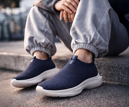 Image of Kraasa Trial Running Shoes with Lightweight Memory Insole | Breathable, Anti-Skid Knit Sneaker, Walking & Gym Shoes