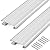 Threlaco 2 Pack 2 x 36 Inch Exterior Door Threshold Strip Metal Building Exterior Door Saddle Sill Threshold Suitable for Th200, Th394 and Th397 Window Sills Laminate Tile Floor Vinyl Mat Edge