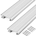 Threlaco 2 Pack 2 x 36 Inch Exterior Door Threshold Strip Metal Building Exterior Door Saddle Sill Threshold Suitable for Th200, Th394 and Th397 Window Sills Laminate Tile Floor Vinyl Mat Edge