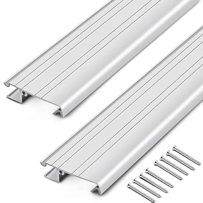 Threlaco 2 Pack 2 x 36 Inch Exterior Door Threshold Strip Metal Building Exterior Door Saddle Sill Threshold Suitable for Th200, Th394 and Th397 Window Sills Laminate Tile Floor Vinyl Mat Edge