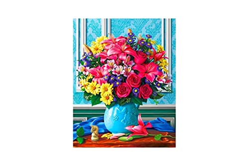 Peinture diamant 5D bouquet coloré cadeau anniversaire fête des mères