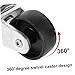 Amosfun 360Degree Heavy Duty Swivel Caster Wheels for Horizontal Floor Jack Replacement Parts Durable Construction for Vehicle Maintenance and Industrial Applications