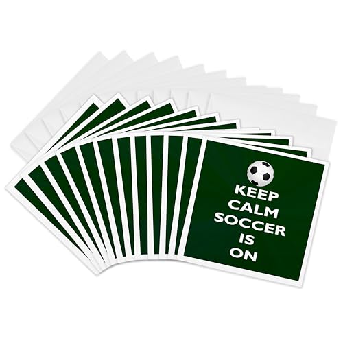 Cartes de vœux Soccer Is On Green Starburst pour partager l'amour du foot
