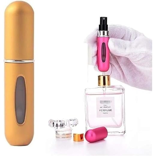 Frasquinho Frasco Amostra Perfume Viagem Bolso Bolsa Decant Borrifador Spray Mini Refil Demandi (Amarelo)