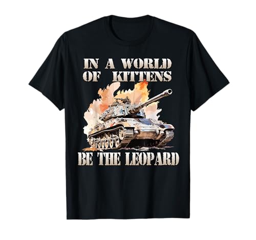Tanque de Leopardo | Soldados Tanque T | Arma de Tanque Camiseta