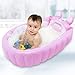 relaxing baby Inflatable Baby Bathtub, Newborn Baby Bathtub seat for Infant, Non-Slip Baby Pool for Sitting up, Portable Toddler tub Shower, Foldable Travel tub with Pool Toy &air Pump Accessories.
