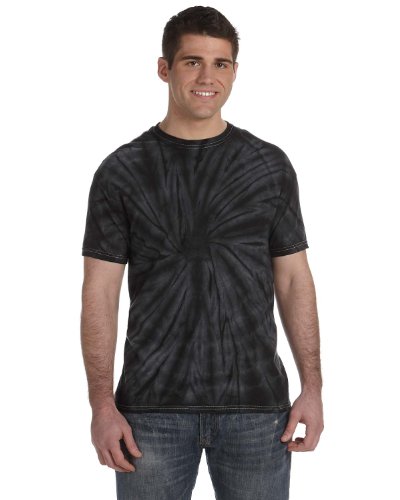 Colortone Adult Tie-Dyed Tee H1000 - Baby Blue Spider_2XL