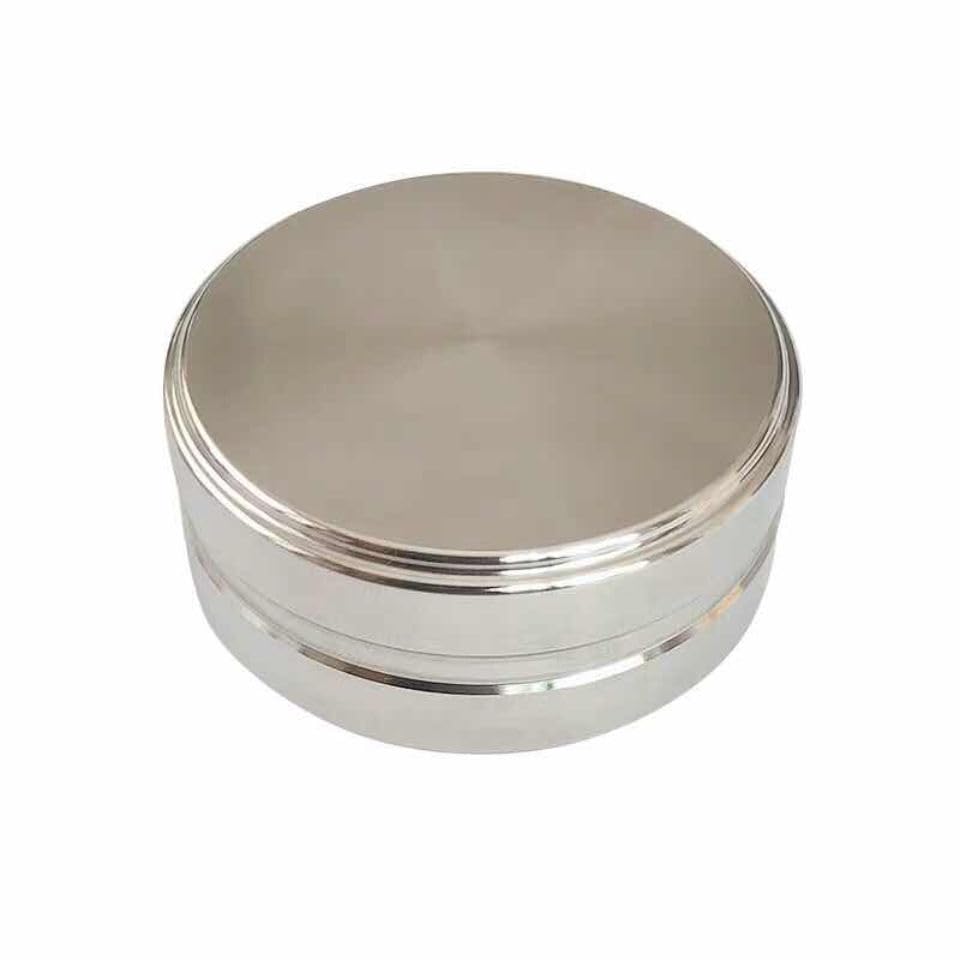 304 Stainless Steel Paperweight, 5.2cm Diameter with Grooved Grip, Ideal for Calligraphy, Drawing, and Pressing Books