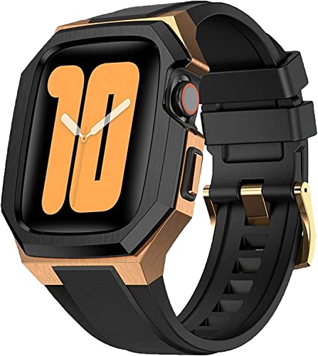 Boîtier en acier inoxydable pour Apple Watch 45mm 44mm