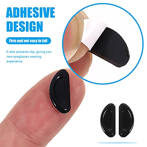 DOITOOL 10 Pares Óculos de Nariz Pads Adesivo Silicone Nariz Almofadas Almofadas Anti- Deslizamento