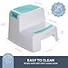 Dreambaby 2-Up Step Stool - Toddler Step Stool for Bathroom Sink and Kids Toilet Potty Training - Step Stools for Toddlers with Non-Slip Base and Carry Handles - Supports up to 90kgs Weight Capacity