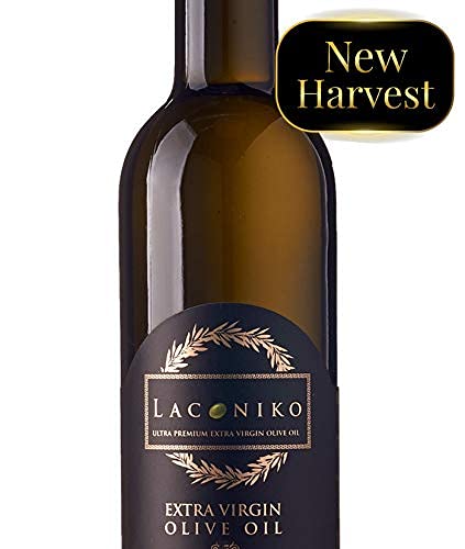 Laconiko Ultra Premium 100% Extra Virgin Olive Oil Value Pack | Cold Pressed | From Greece | KORONEIKI Variety | 2025 Gold Medal Award Winning NYIOOC | (25.4 OZ (2 Bottles of 12.7 OZ))