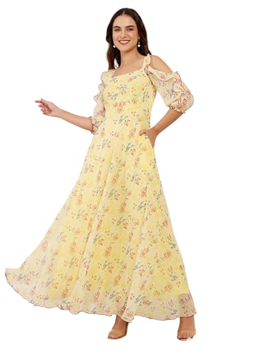 Image of Miss Chase Women's Round Neck Cap Sleeves Lace Knee -Long Skater Dress