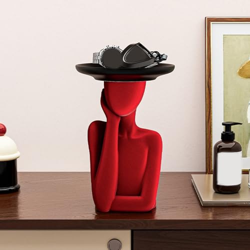Solution de rangement compacte en résine figurine coupelle bijoux - 8