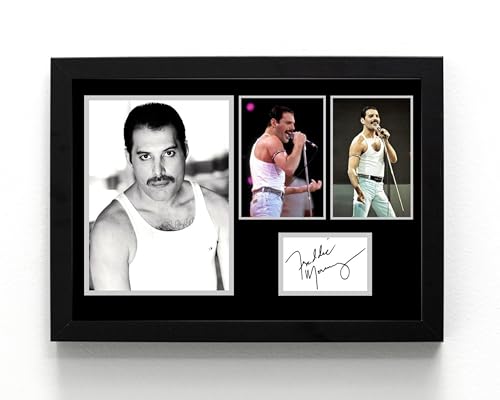 Freddie Mercury impression encadrée A5 avec finitions de qualité supérieure