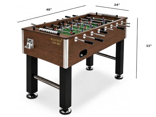 Image of BOOT BOY 'Zenith' Foosball Table II Strong Sturdy 48 Inch Soccer Table for Adults II Vigorous Indoor Foosball for Aggressive Games at Home, Office, CO - Living & CO-Working (48 inch 24 inch 33.5 / L*B*H)