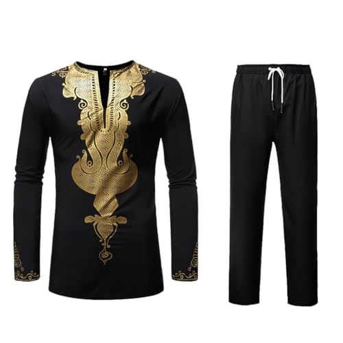 Ensemble Africain Dashiki Homme Vêtement de Mariage et Cérémonie Traditionnelle