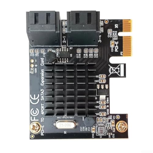 Tarjeta PCIe SATA 3.0 de 4 puertos independientes para almacenamiento RAID y disco duro múltiple 2