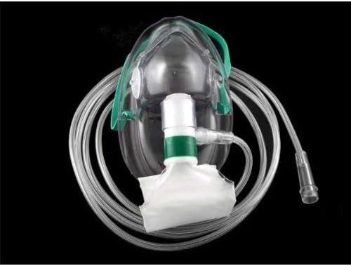 Adult Non-Rebreather Oxygen Mask (Full Non-rebreather) AKA NRB, Individual mask Medsource International