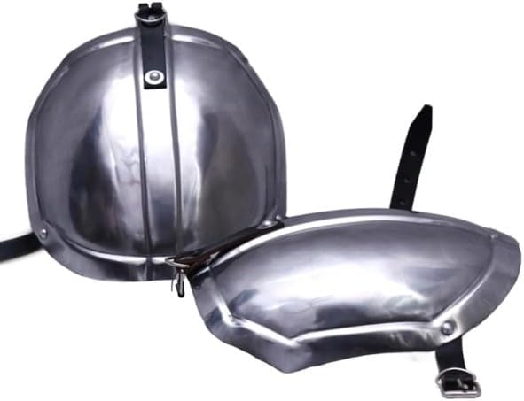 Medieval HANDICRAFTS Store Medieval Shoulder Armor Mandalorian Pauldron Armor Metal Spaulder Armor Costume Silver