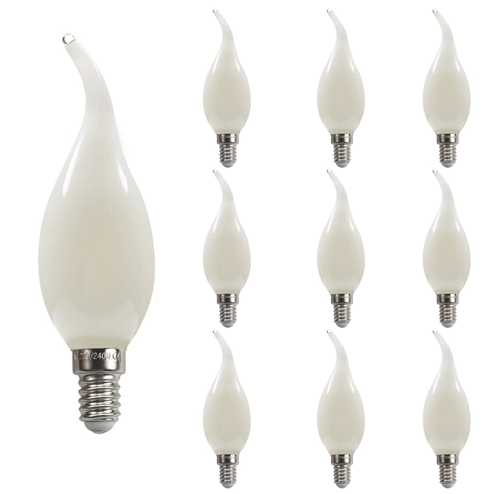 Lampadina di Ricambio a LED - 220 V-240 V, lampadine Edison con Base E14, Lampadina C35 G45, Adatta per luci Vintage da Giardino Commerciali, Luce Diurna Bianca 6500 K, Confezione da 10