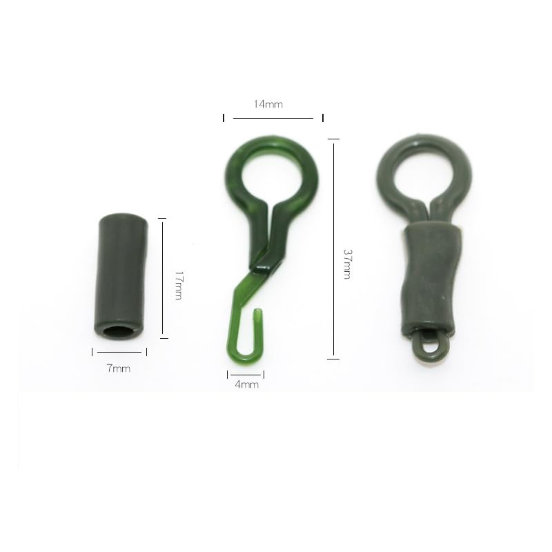 Set de 30 clips de plomo para pesca con tubo miniatura 2