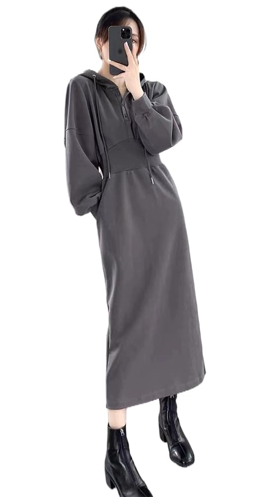 Amazon.co.jp: [Chubikime] パーカー ワンピース レディース