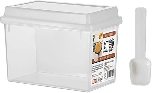 Yardwe Contenedor hermético para almacenamiento de azúcar para almacenamiento de despensa de cereales de harina