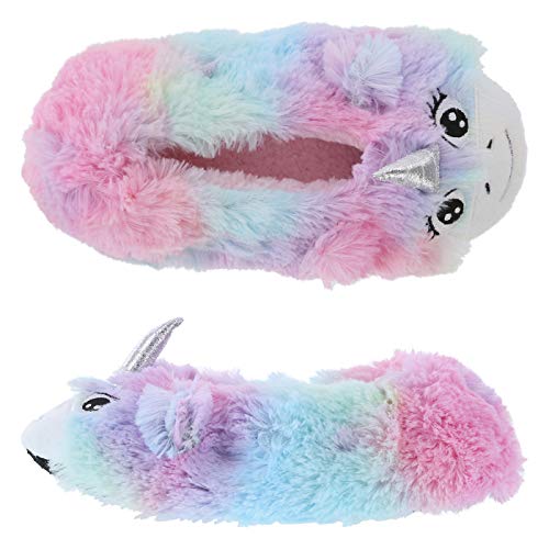 Image of Girl Fuzzy Animal Slipper Socks