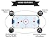 PUCK Calix 4-Foot Folding Air Hockey Table (Brown)