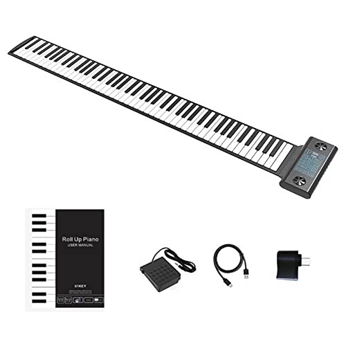CIKSCO Clavier de Piano MIDI Flexible for Enfants et Adultes, Piano Enroulable en Silicone Souple, Sortie MIDI, Bluetooth, Haut-Parleur intégré, alimenté par Batterie Rechargeable - Les Beatles, Paul McCartney, John Lennon, RIngo Starr, George Harrison CIKSCO Clavier de Piano MIDI Flexible for Enfants et Adultes, Piano Enroulable en Silicone Souple, Sortie MIDI, Bluetooth, Haut-Parleur intégré, alimenté par Batterie Rechargeable