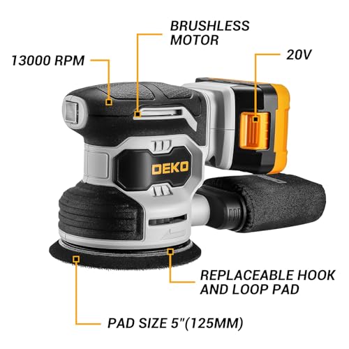DEKOPRO 20V Random Orbit Sander Kit