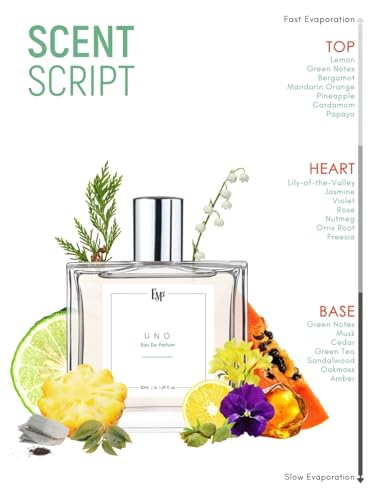 Image of EM5 Uno Unisex Perfume | Citrus Fresh Woody | EDP Spray for Men & Women | Strong and Long Lasting EDP | Luxury Gift for Him /Her